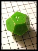 Dice : Dice - DM Collection - Armory Green Lime Opaque 2nd Generation Partial